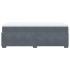Cama box spring con colchón terciopelo gris oscuro 100x200