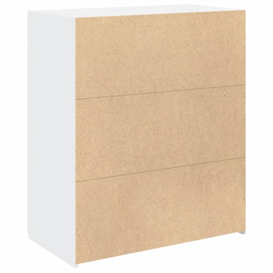 Aparador madera de ingeniería blanco 80x42,5x93