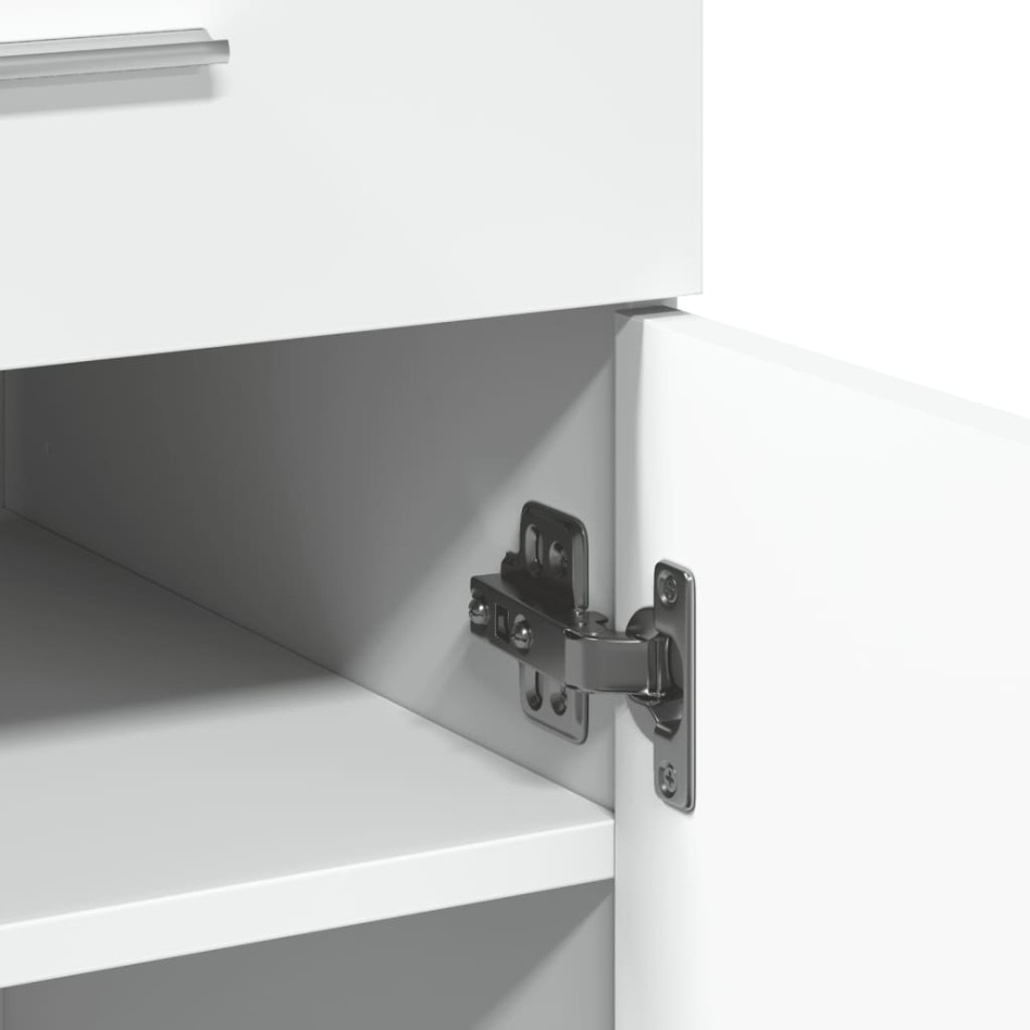 Aparador madera de ingeniería blanco 80x42,5x93