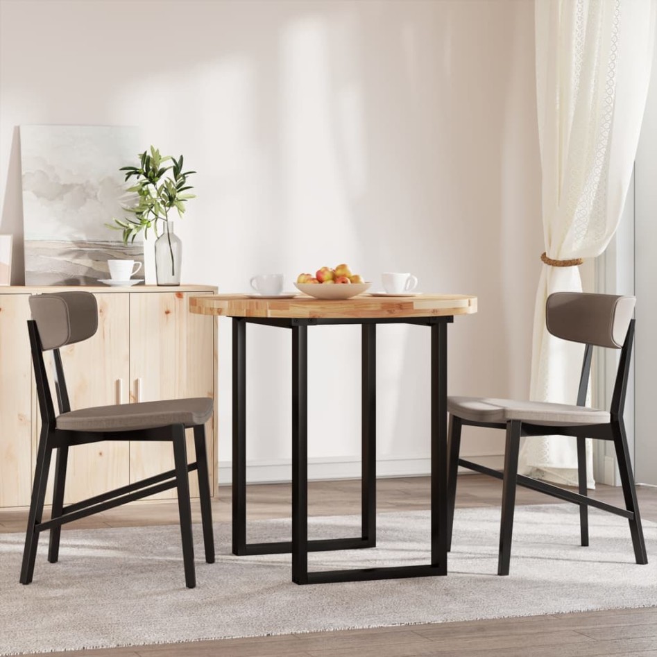 Tablero de mesa redondo madera maciza de acacia Ø80x4