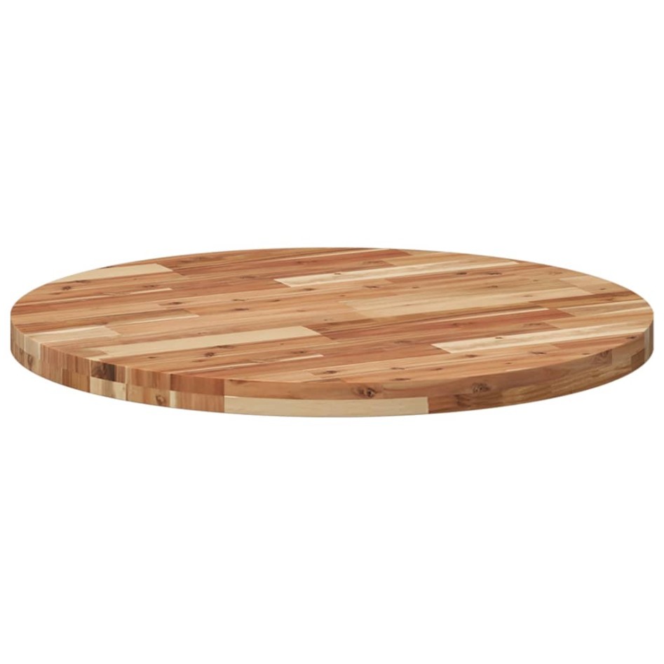 Tablero de mesa redondo madera maciza de acacia Ø80x4