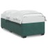Estructura de cama sin colchón terciopelo verde oscuro