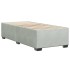 Estructura de cama sin colchón terciopelo gris claro 90x190