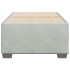 Estructura de cama sin colchón terciopelo gris claro 90x190