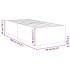 Estructura de cama sin colchón terciopelo negro 90x190