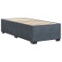 Estructura de cama sin colchón terciopelo gris oscuro 90x200