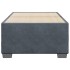 Estructura de cama sin colchón terciopelo gris oscuro 90x200