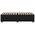 Estructura de cama sin colchón terciopelo negro 100x200