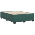Estructura cama sin colchón terciopelo verde oscuro 140x190