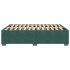Estructura cama sin colchón terciopelo verde oscuro 140x190