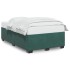 Estructura cama sin colchón terciopelo verde oscuro