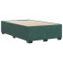 Estructura cama sin colchón terciopelo verde oscuro
