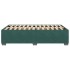 Estructura cama sin colchón terciopelo verde oscuro