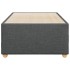 Estructura de cama sin colchón tela gris oscuro 80x200