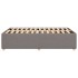 Estructura de cama sin colchón tela gris taupe 120x200