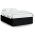 Cama sin colchón tela negro 160x200
