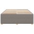 Cama sin colchón tela gris taupe 160x200