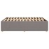 Cama sin colchón tela gris taupe 160x200