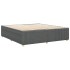 Cama sin colchón tela gris oscuro 200x200