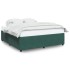 Estructura cama sin colchón terciopelo verde oscuro 180x200