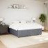 Estructura de cama sin colchón terciopelo gris oscuro