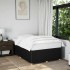 Estructura de cama sin colchón tela negro 120x200