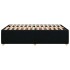 Estructura de cama sin colchón tela negro 120x200