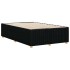 Estructura de cama sin colchón tela negro 120x200