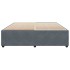Estructura cama sin colchón terciopelo gris oscuro 200x200