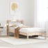 Estructura de cama sin colchón madera maciza de pino 90x200