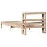 Estructura de cama sin colchón madera maciza de pino 90x200