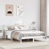 Estructura de cama sin colchón madera de pino blanca 140x200