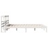 Estructura de cama sin colchón madera de pino blanca 140x200
