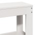 Estructura de cama sin colchón madera de pino blanca 140x200