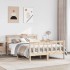 Estructura de cama sin colchón madera de pino blanco 150x200