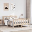 Estructura de cama sin colchón madera de pino blanco 150x200 cm