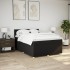 Cama box spring con colchón tela negro 140x190