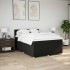 Cama box spring con colchón tela negro 140x190