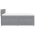 Cama box spring con colchón tela gris claro 160x200
