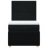 Cama box spring con colchón tela negro 90x190