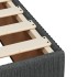 Cama box spring con colchón tela gris oscuro 90x190