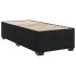 Cama box spring con colchón terciopelo negro 100x200