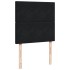 Cama box spring con colchón terciopelo negro 100x200