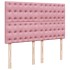 Cama box spring con colchón terciopelo rosa 140x190
