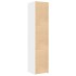 Aparador de madera de ingeniería blanco 40x42,5x185