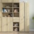 Aparador de madera de ingeniería roble Sonoma 40x42,5x185