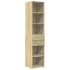 Aparador de madera de ingeniería roble Sonoma 40x42,5x185