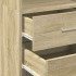 Aparador de madera de ingeniería roble Sonoma 40x42,5x185