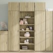 Aparador alto madera de ingeniería roble Sonoma 70x41x185 cm