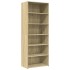 Aparador alto madera de ingeniería roble Sonoma 70x41x185